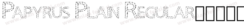 Papyrus Plain Regular10字体转换